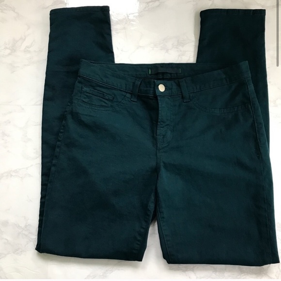 J Brand Mid-rise Skinny Twill Jeans Riviera Blue - Picture 2 of 7